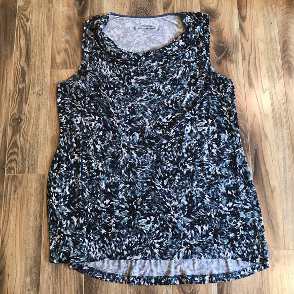 Soma Tops - Soma Blue Cowl Neck Tunic Tank XXL